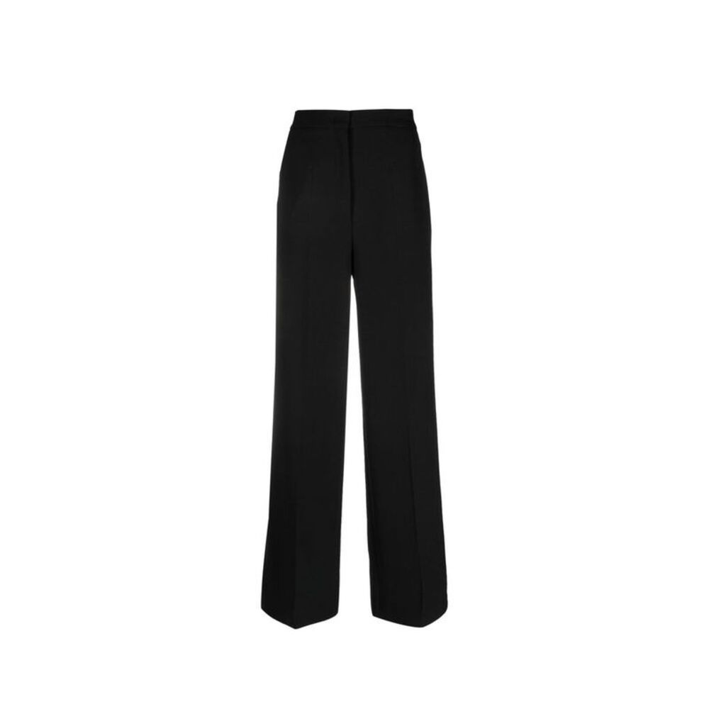BLANCA VITA Black Elastane Casual Women's Pants